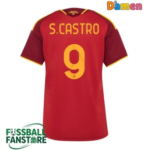 AS Roma Santiago Castro #9 Replik Heimtrikot Damen 2026-27 Kurzarm